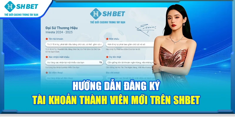 Hướng dẫn đăng ký tài khoản thành viên mới trên SHbet
